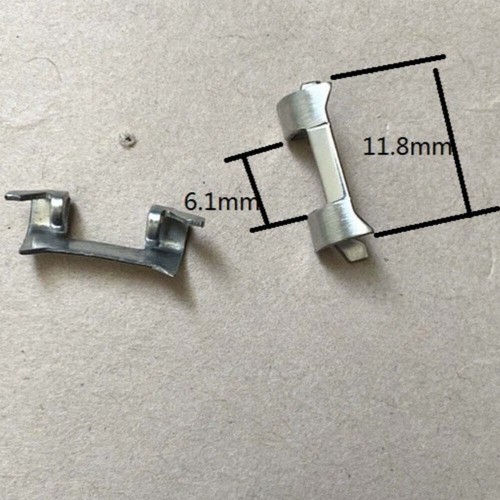 8x6 1mm polished silver - 11.8x6.1mm,