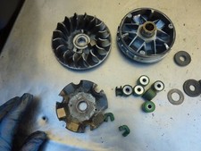 Front pulley clutch variator