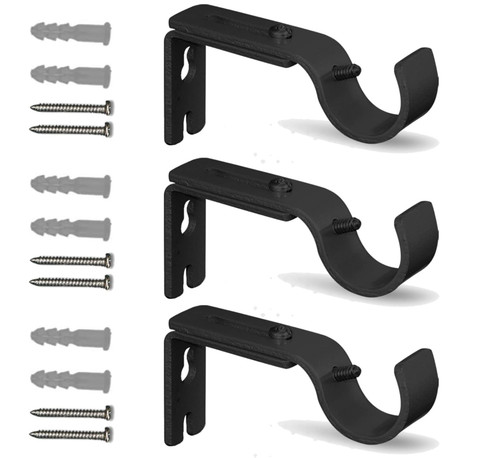 Curtain pole brackets - pole,