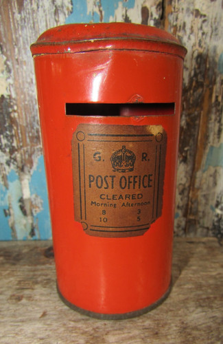 Antique king george metal red - george,