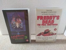 A Nightmare on Elm Street 3 & The Final Nightmare VHS Tapes