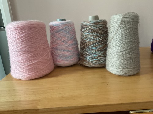 Part cones 4ply acrylic yarn