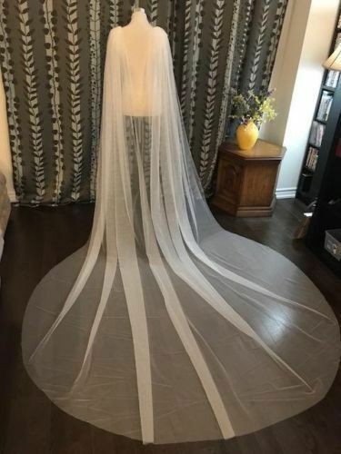 Soft tulle wedding cape - tulle, bridal