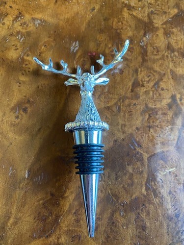Stag head bottle stopper - bottle,