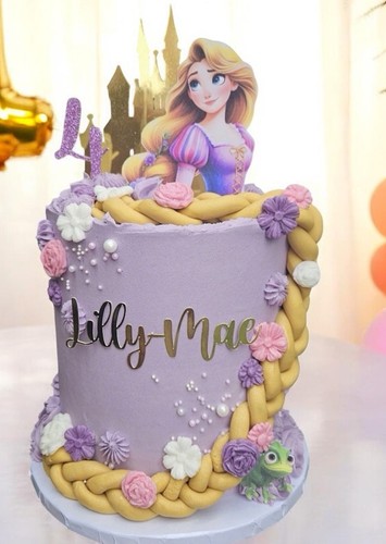 Rapunzel birthday cake topper - rapunzel,