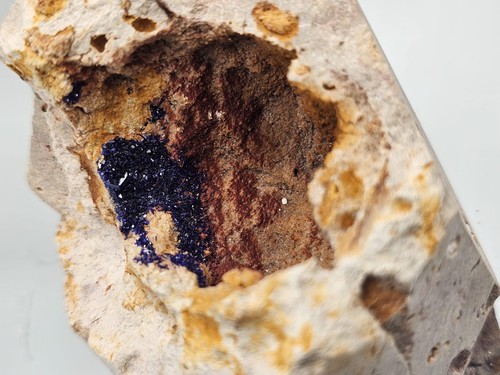 Azurite crystal geode - crystal,