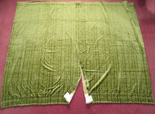 Curtain pair velvet velour - curtain,