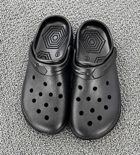 Men black slip clog - black, slip-on