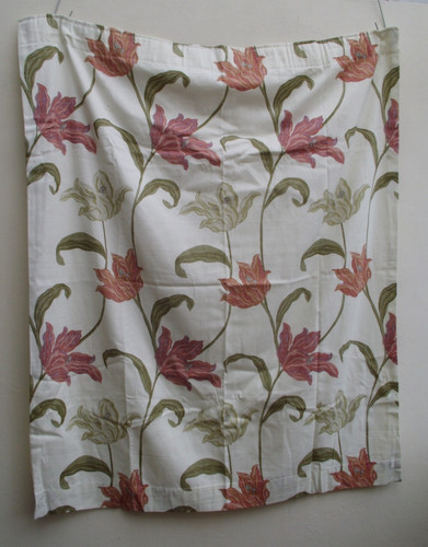 Lovely flowery lined curtains - flowery,