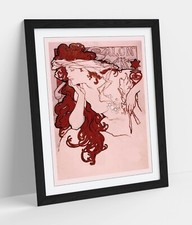 ALPHONSE MUCHA POSTER SALON DES CENT 1896 -FRAMED WALL ART POSTER PAPER PRINT
