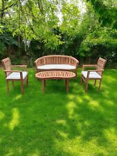 Teak Banana Curved Garden