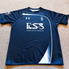 Royal Navy Rugby Shirt Under Armour Blue Short Sleeve Mens Large XL