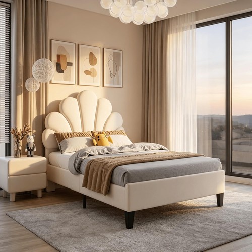 3ft single bed upholstered - 3ft,