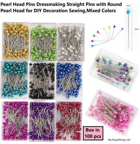 100 sewing pins - 100,