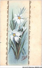 CAR-AASP2-0210 - ILLUSTRATOR - Framed Flower Plant - Hand Painted