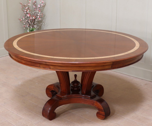 Round dining table - dining,