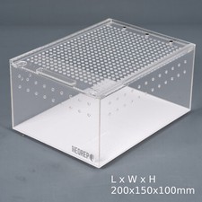 ACRYLIC REPTILE INVERTEBRATE INSECT SPIDER DISPLAY BOX ENCLOSURE NEOREP