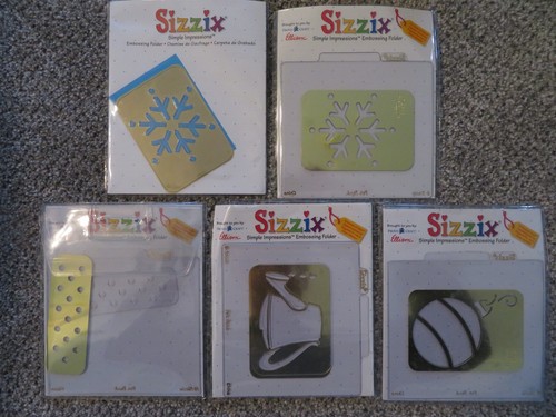 Sizzix x brass embossing - -,