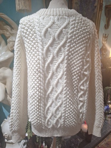 Hand knitted aran fisherman - hand,