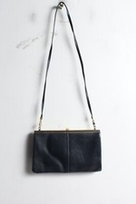 Vintage Jane Shilton Clutch Bag With Strap 80s Blue (B113)