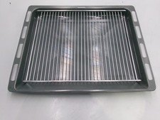 Genuine Bosch HBN730520B/06 oven enamel grill baking pan tray & wire rack insert