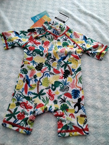 Baby sunsuit jungle - u.v, theme