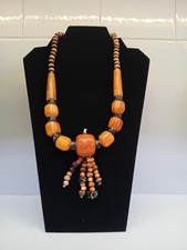 AMBER BUTTERSCOTCH BEADS NECKLACE