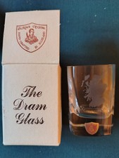 BOXED BURNS CRYSTAL GLASS "THE DRAM GLASS"