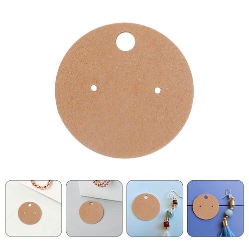Khaki paper earring - earring, display