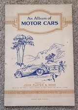 Player's Cigarette Card Album - 'Motor Cars' - first series from 1936