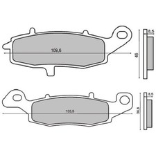 REAR BRAKE PADS KAWASAKI VN