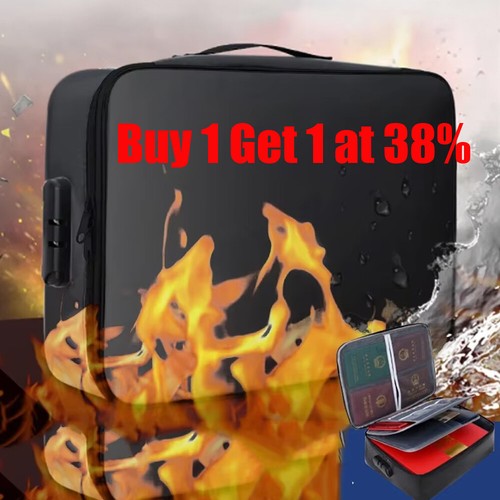 Fireproof document box with - document,