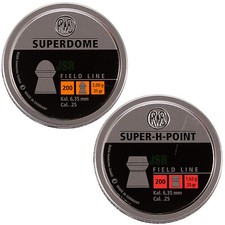 RWS Super Hollow Point / Super Dome .25 Air Rifle Gun Pellets 6.35 Ammo 200 Tin
