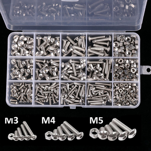 500pcs assorted m5 - m3,