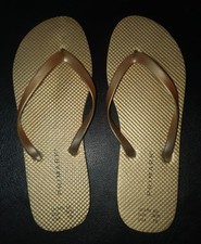 PRIMARK Gold Flip Flops