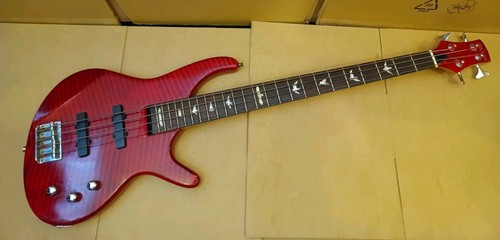 Lindo electric bass guitar red - lindo,