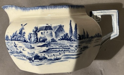 Antique c1922 blue white - antique, &