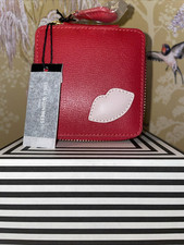 LULU GUINNESS RED/BLUSH TEXTURED LEATHER JEWELLERY BOX BNWT BOXED