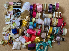 Large Job Lot 100 CRAFT RIBBONS Some ANITA's Different Occasions 20 cm - 3 m
