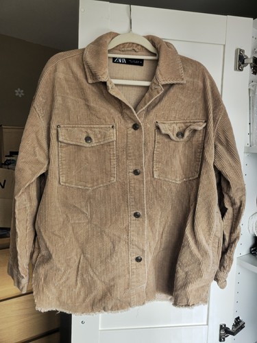 Zara women jacket cord - cord, size
