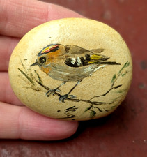 Vintage Hand Painted Goldcrest