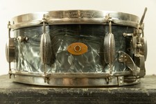 1950s Slingerland 5.5x14 Black Diamond Pearl Krupa Radio King Snare Drum
