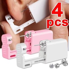 4 Pk Disposable Sterile Nose Piercing Kit Tool with Stud Painless Jewellery Ear