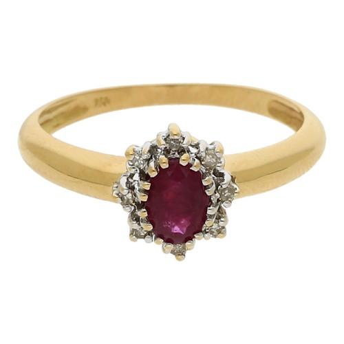 Color stone ring - , diamond