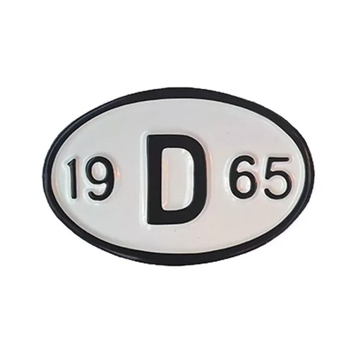 Rear year plate 19d65 1965 - plate,