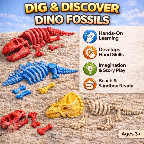 Dinosaur fossil sand - 3, x