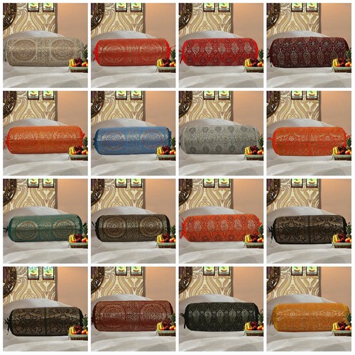Indian long round pillow yoga - indian,