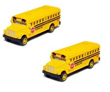 2 x mini Yellow School Bus