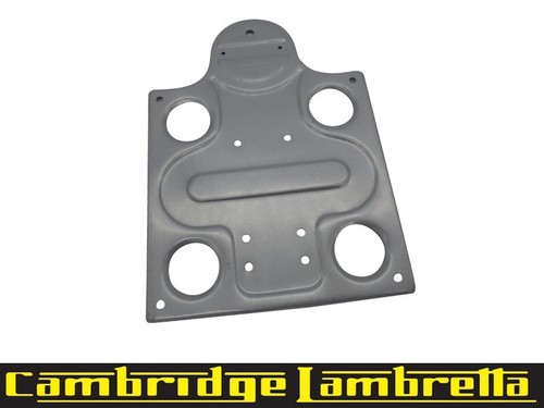 Lambretta number plate - number, backing