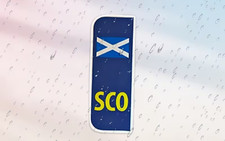 2 X Scotland Flag Motorbike